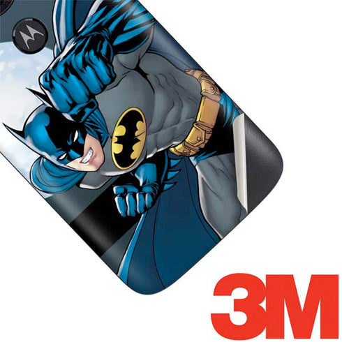 DC Comics Batman Action Pose 90's art Moto E5 Play Skin
